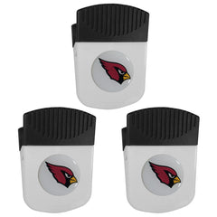 Arizona Cardinals Chip Clip Magnet with Bottle Opener, 3pk