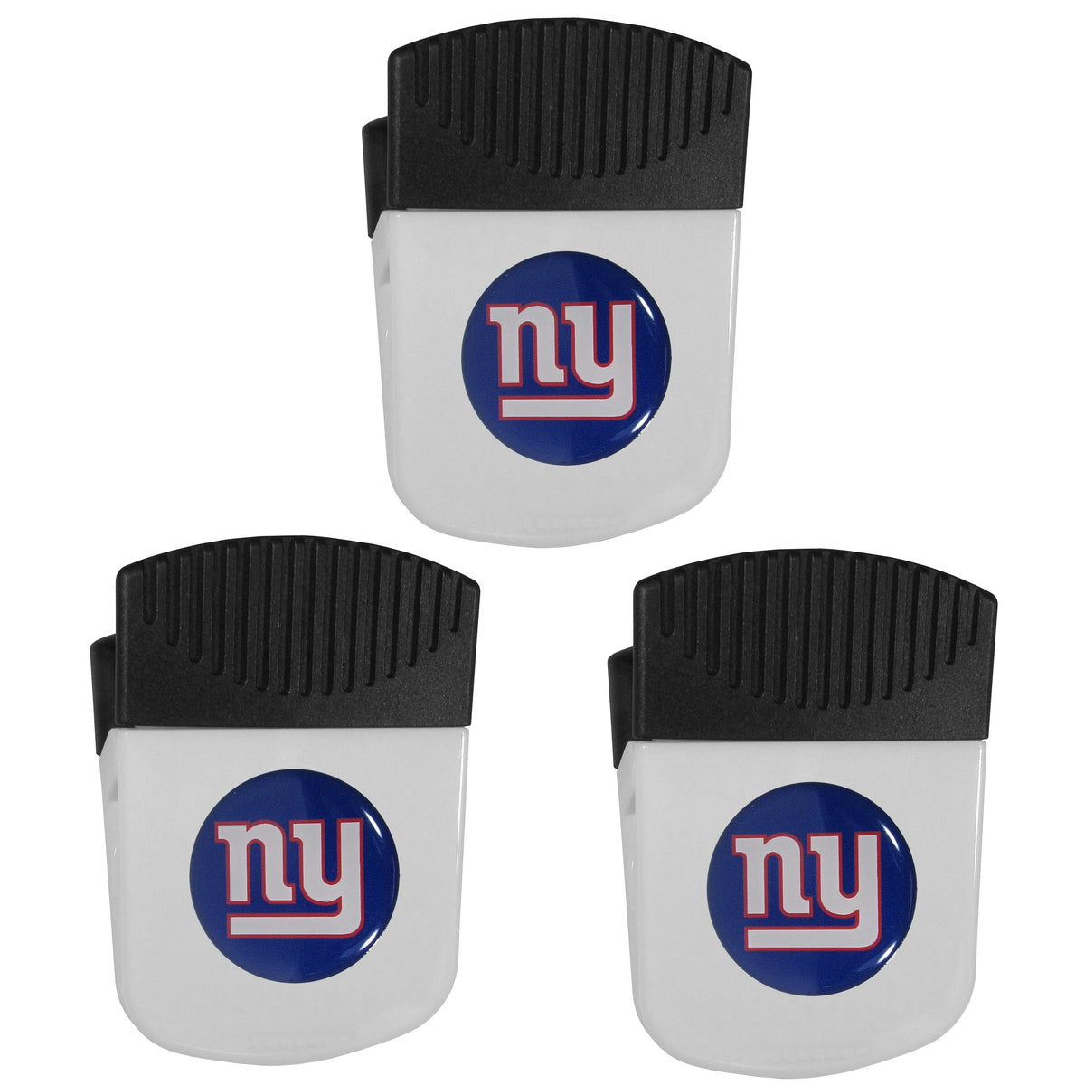 New York Giants Chip Clip Magnet with Bottle Opener, 3pk