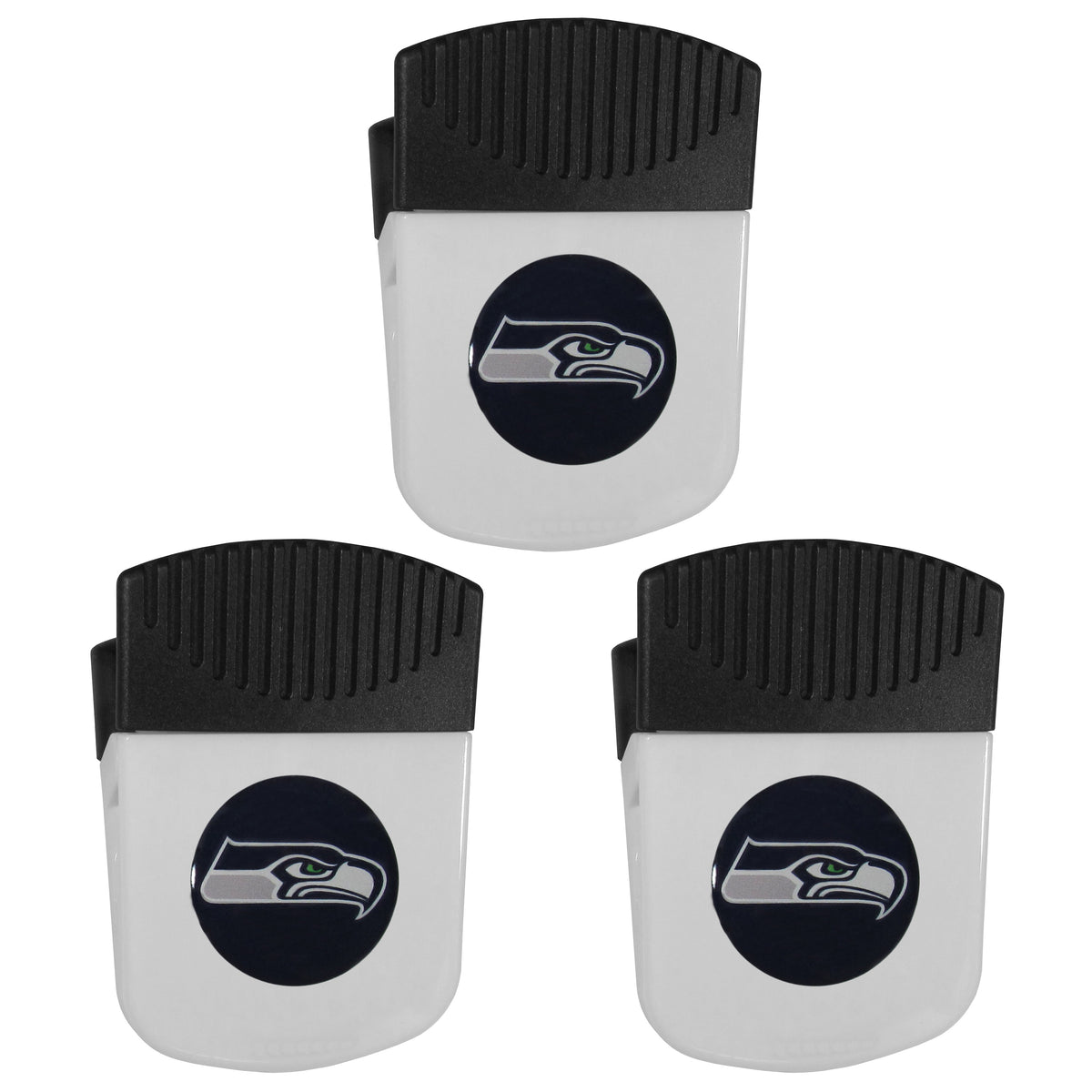 Seattle Seahawks Chip Clip Magnet with Bottle Opener, 3pk