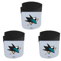 San Jose Sharks® Chip Clip Magnets, 3pk