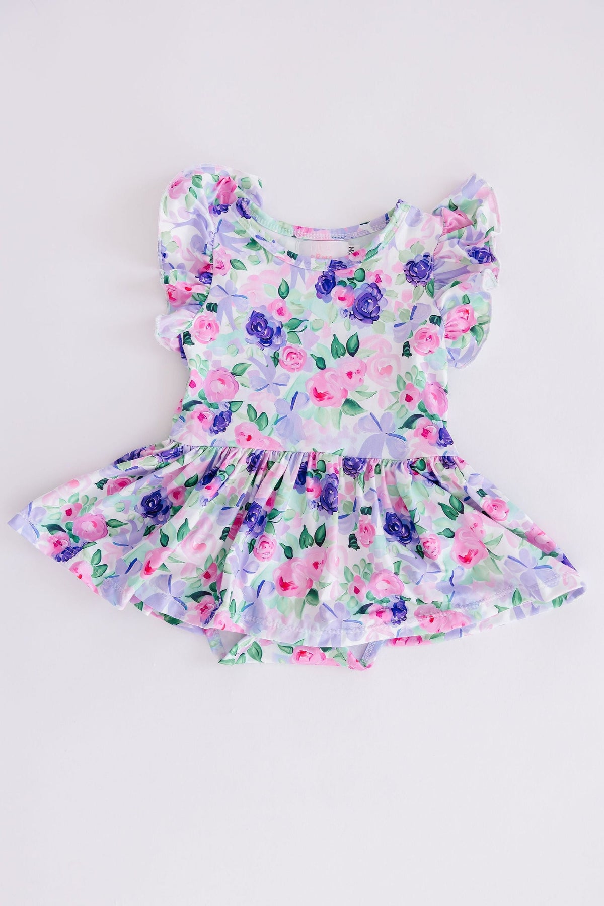 Lavender Love S/S Flutter Twirl Bodysuit