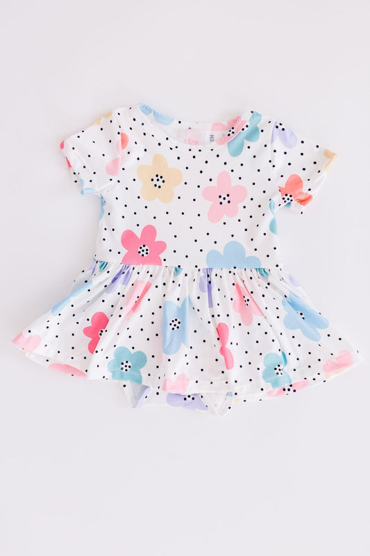 Dots & Daisies S/S Twirl Bodysuit