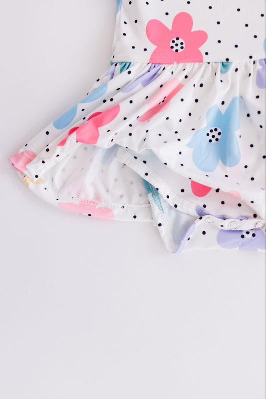 Dots & Daisies S/S Twirl Bodysuit