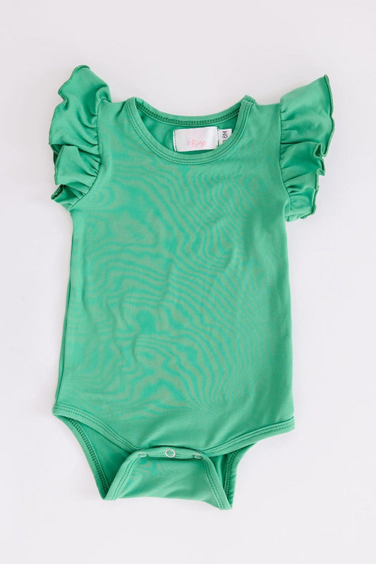 Kelly Green S/S Flutter Bodysuit