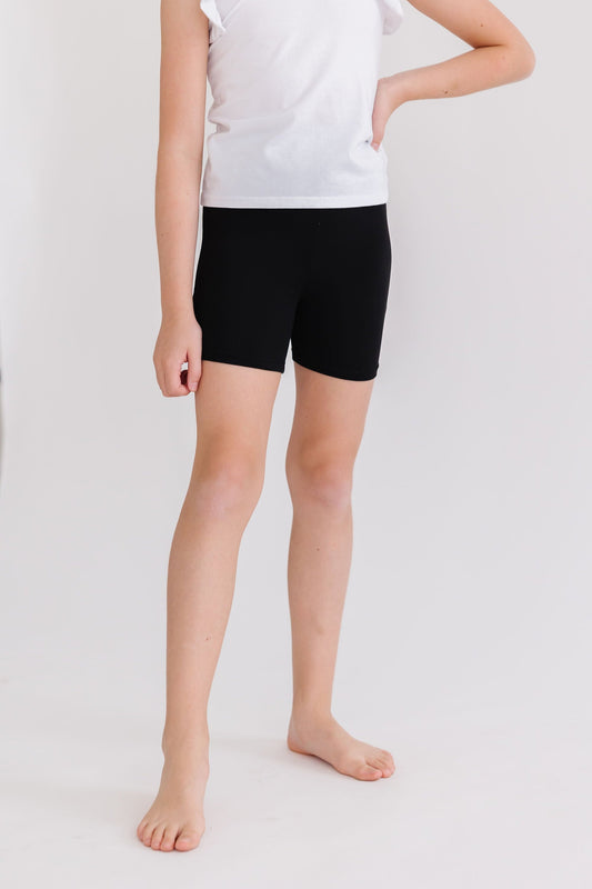 Black Twirl Shorts