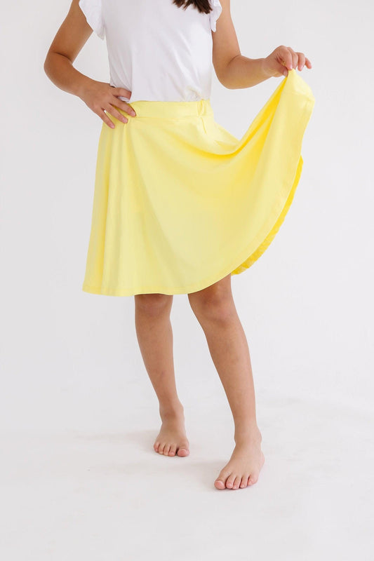 Yellow Twirl Skort