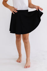 Black Twirl Skort