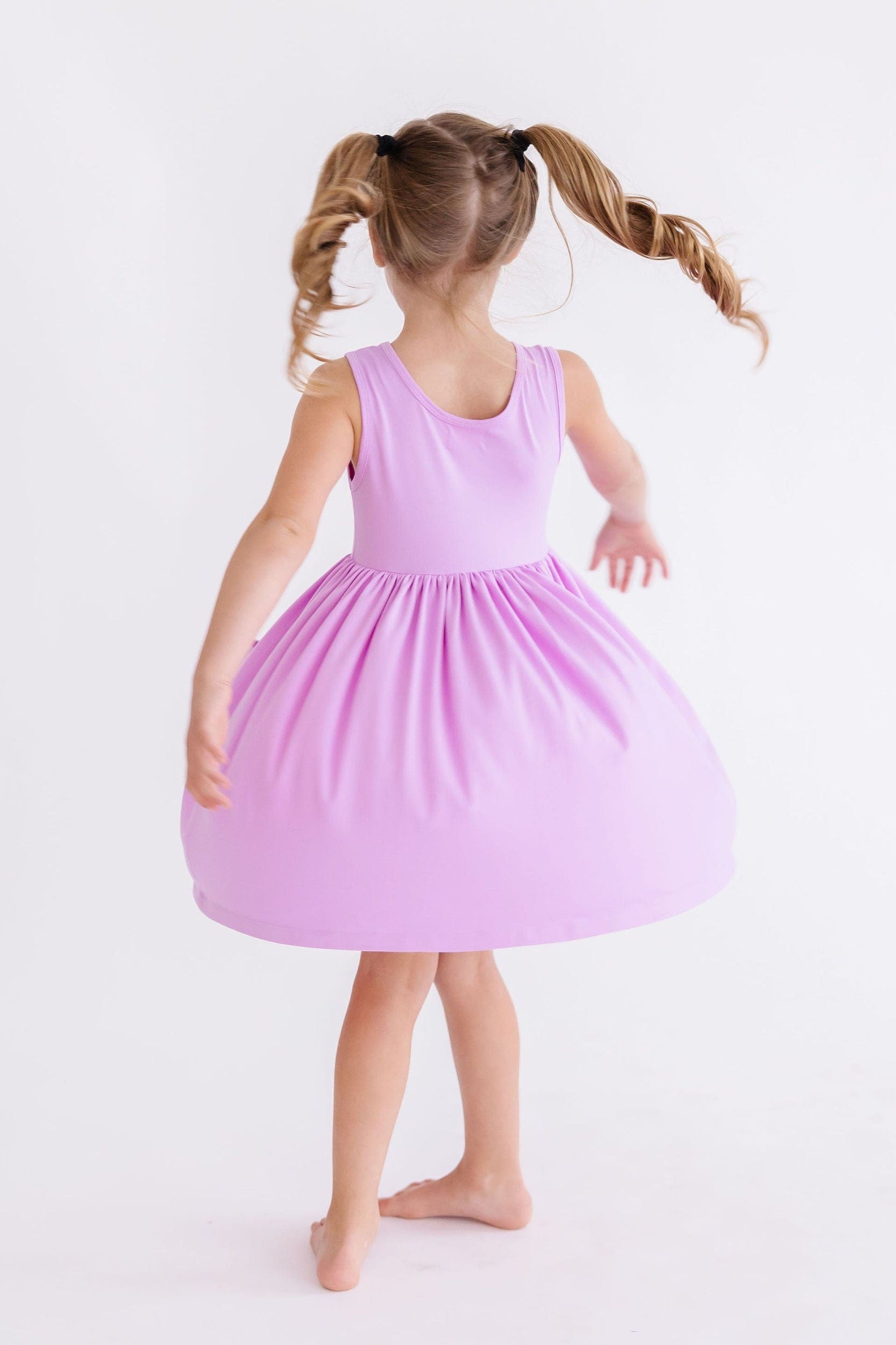 Bright Lilac Tank Pocket Twirl Dress - Mila & Rose ®