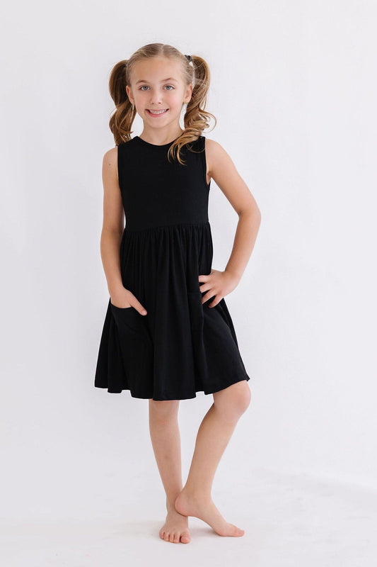 Black Tank Pocket Twirl Dress - Mila & Rose ®