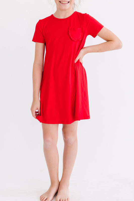 Red T-Shirt Dress