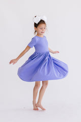 Periwinkle S/S Pocket Twirl Dress