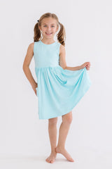 Aqua Tank Pocket Twirl Dress - Mila & Rose ®