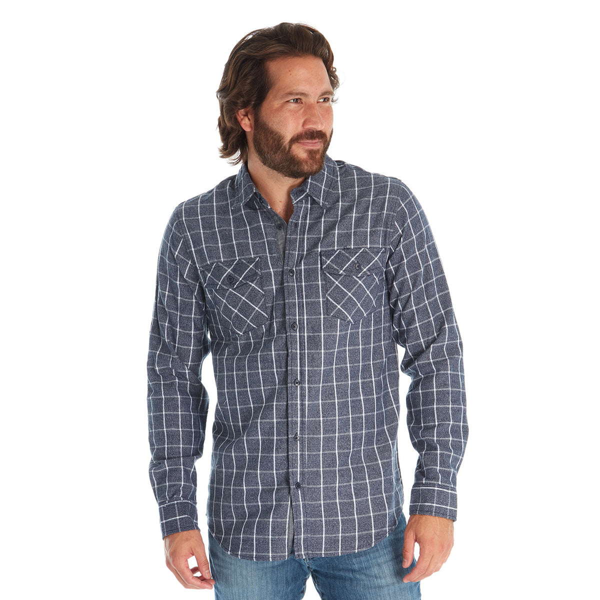 PX Clothing Owen Flannel Shirt XXL / Navy