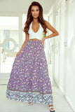 Tiered Printed Elastic Waist Skirt - Flyclothing LLC