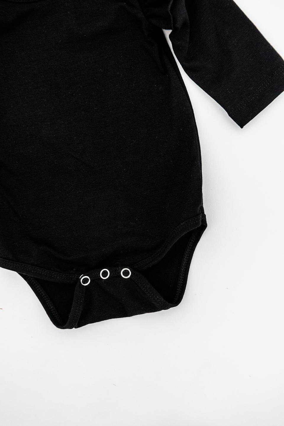 Black L/S Flutter Bodysuit - Mila & Rose ®