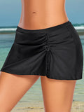 Full Size Drawstring Mini Swim Skirt - Flyclothing LLC