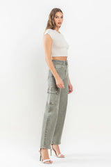 Vervet by Flying Monkey 90's Super High Rise Cargo Jeans Trendsi