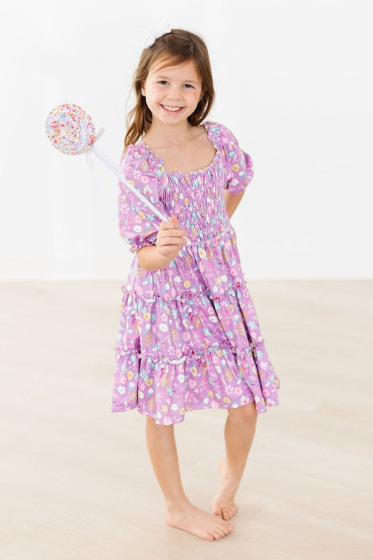 Playful Posy Smocked Ruffle Dress - Mila & Rose ®