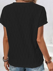 Full Size Round Neck Short Sleeve T-Shirt Trendsi