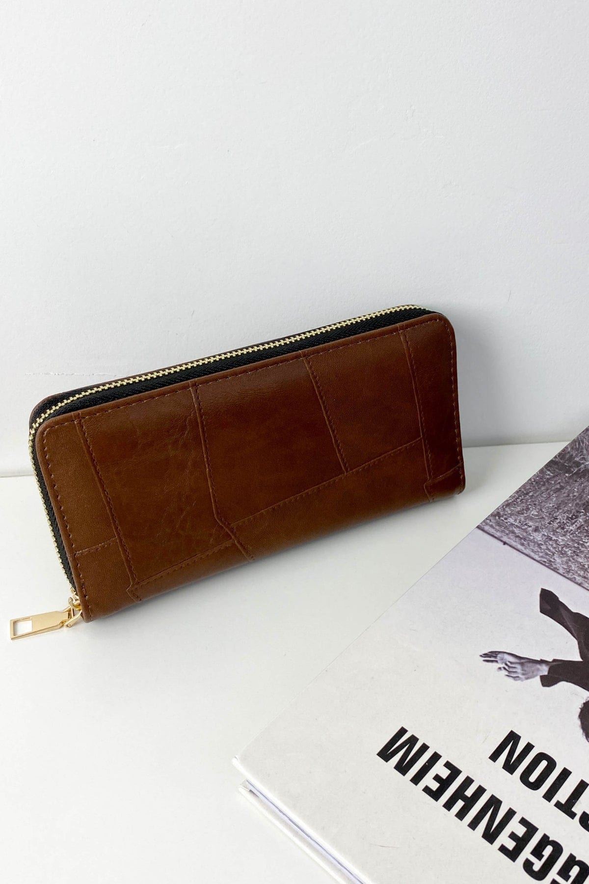 PU Leather Mulit-Interlayer Wallet - Trendsi