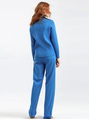 Basic Bae Turtleneck Raglan Sleeve Top and Pants Sweater Set - Trendsi