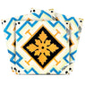 7" x 7" Gold Snowflake Peel and Stick Removable Tiles