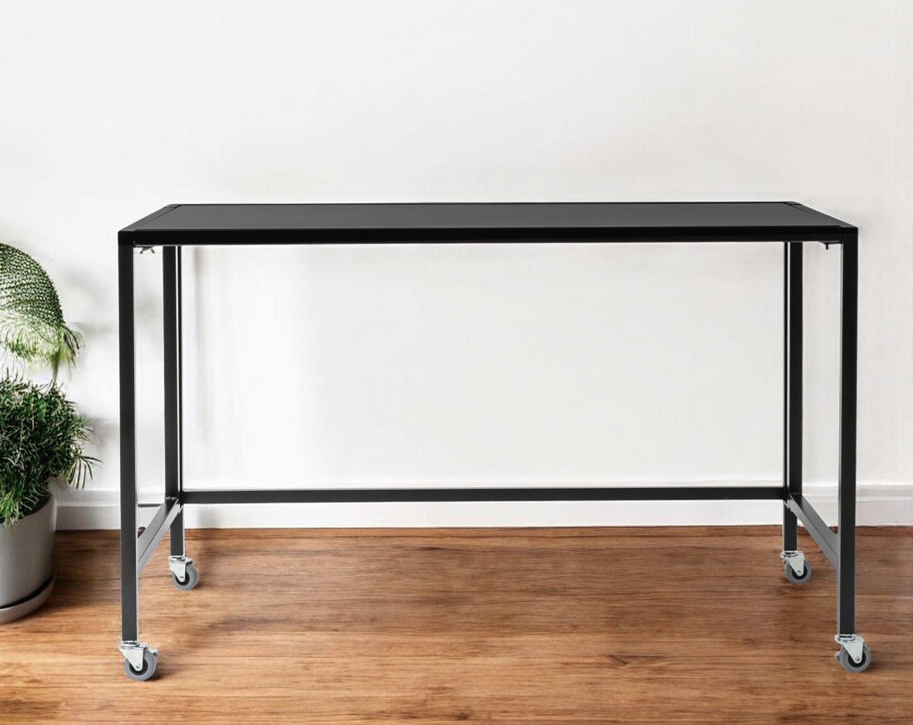 47" Black Writing Desk