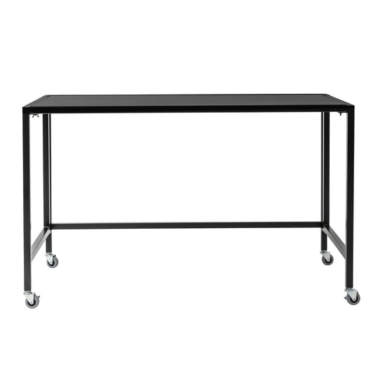 47" Black Writing Desk - Homeroots