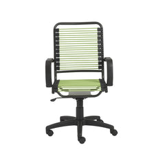 Green and Black Adjustable Swivel Bungee Rolling Office Chair