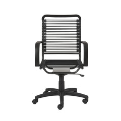 Black Adjustable Swivel Bungee Rolling Office Chair