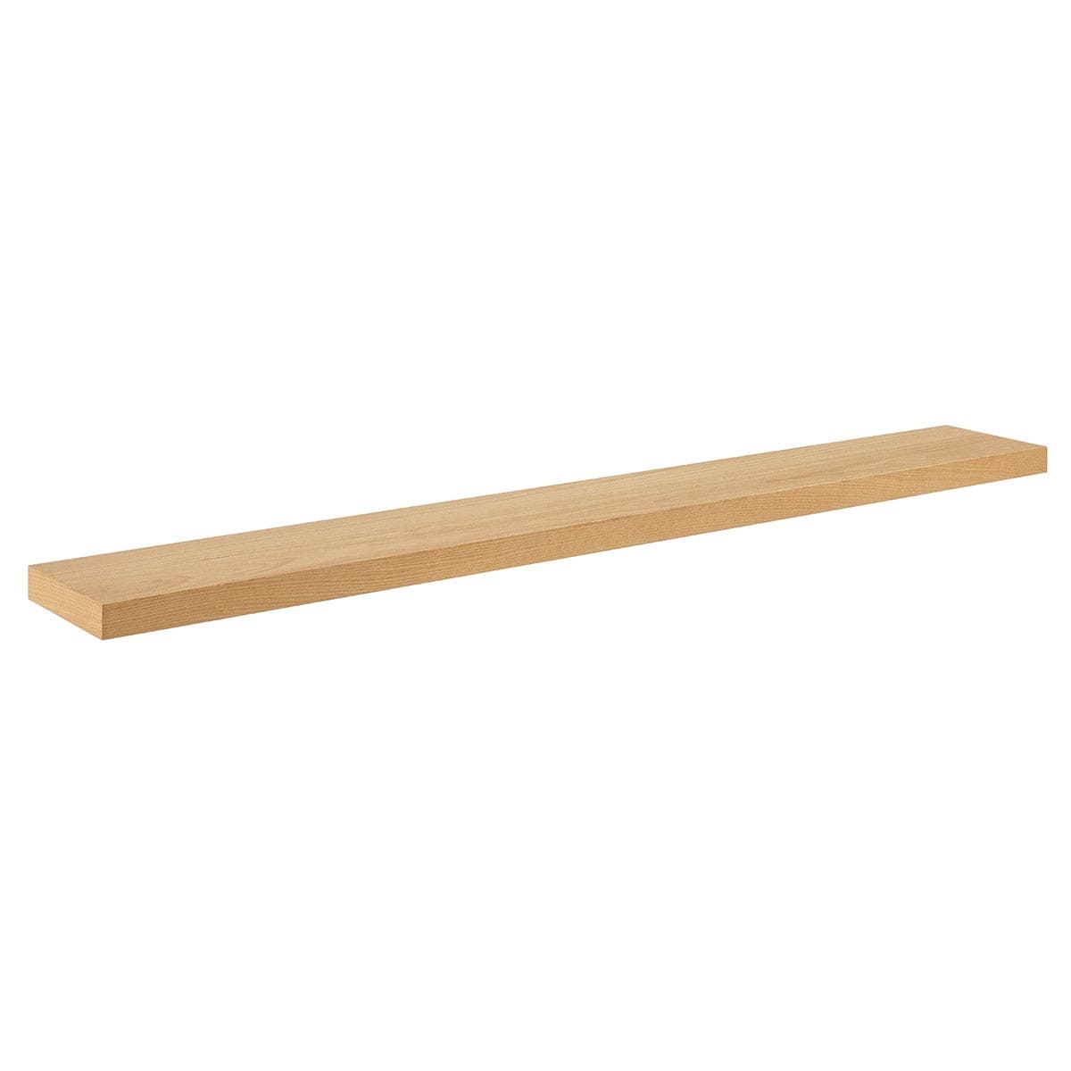 75" Natural Wooden Wall Mounted Floating Shelf - Homeroots