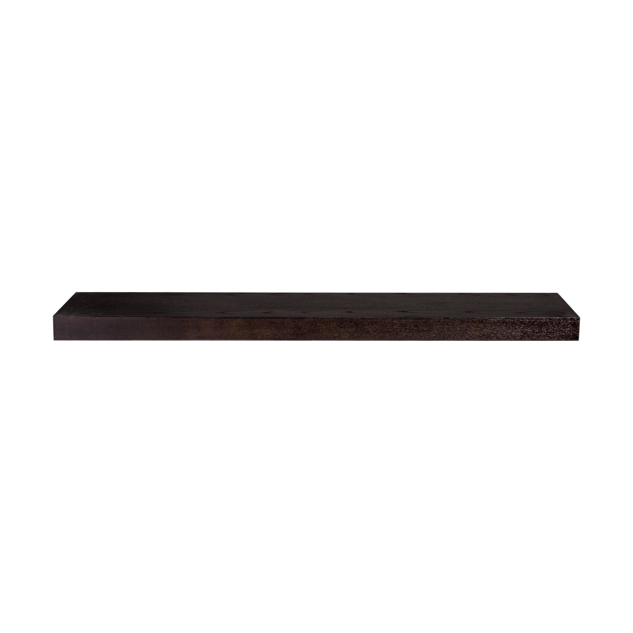 43" Espresso Wooden Wall Mounted Floating Shelf - Homeroots