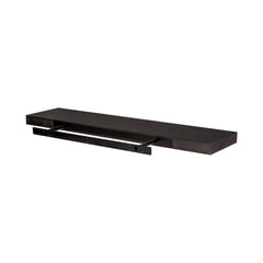 43" Espresso Wooden Wall Mounted Floating Shelf - Homeroots