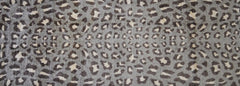 2' X 6' Gray and Brown Cheetah Washable Runner Rug - Homeroots