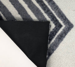 2' X 6' Black and Gray Abstract Arrow Washable Runner Rug - Homeroots