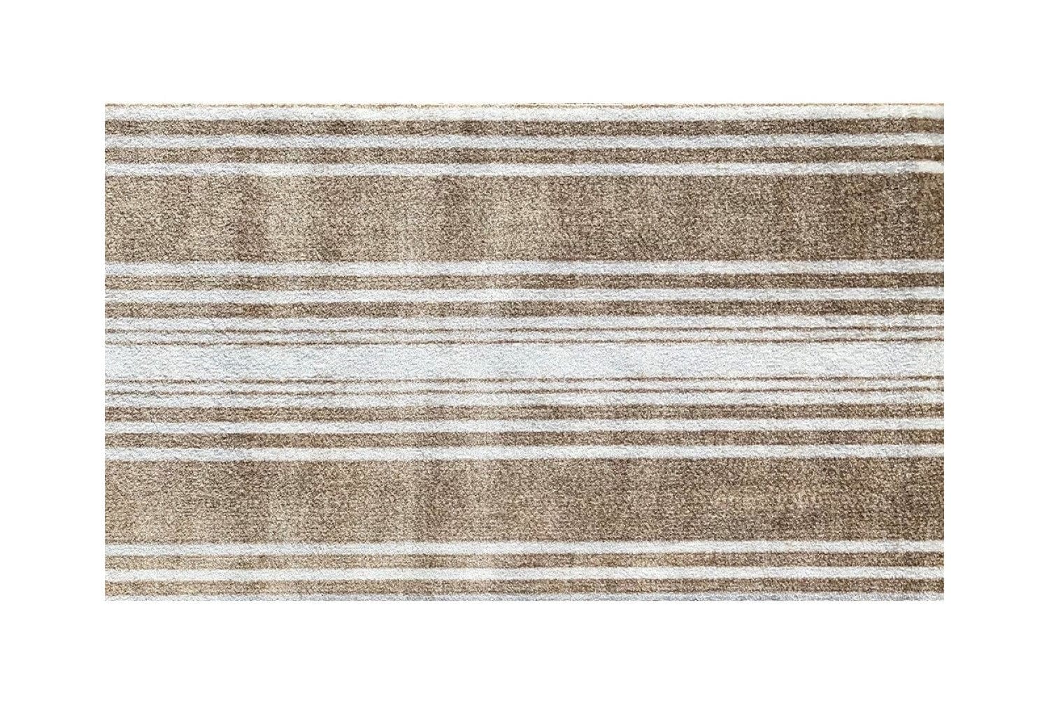 2' X 4' Sandy Shores Regatta Stripe Washable Floor Mat - Homeroots