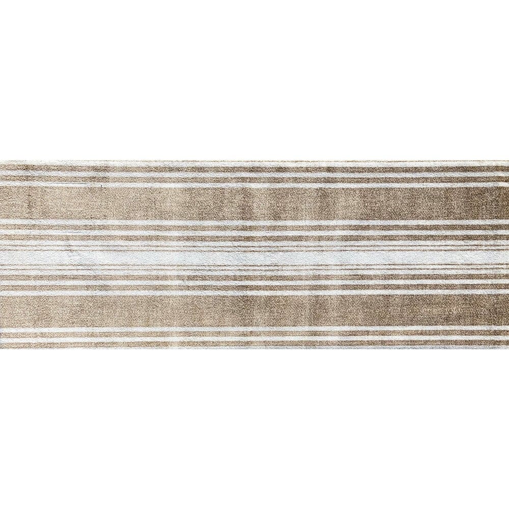 2' X 6' Sandy Shores Regatta Stripe Washable Runner Rug - Homeroots