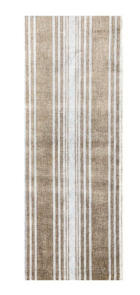 2' X 6' Sandy Shores Regatta Stripe Washable Runner Rug - Homeroots