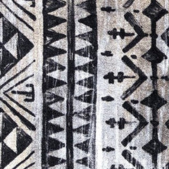 2' X 6' Black and Gray Aztec Washable Runner Rug - Homeroots