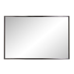 Brushed Titanium Rectangular Wall Mirror