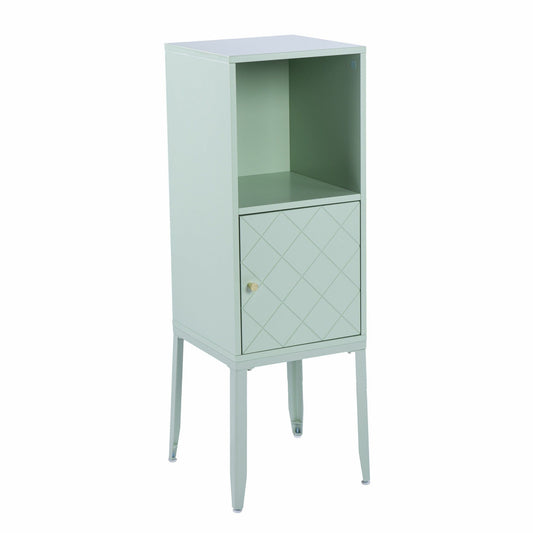 Pale Green Crosshatch Accent Storage Cabinet - Homeroots