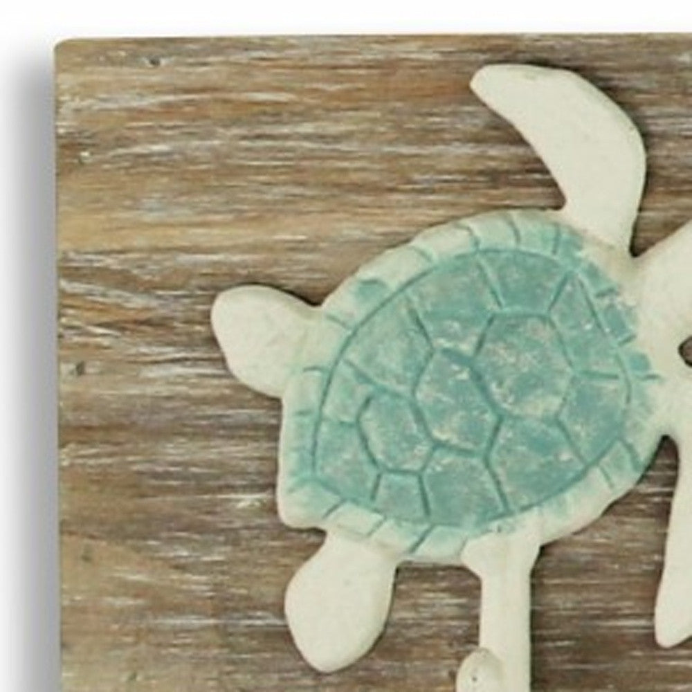 Coastal Sea Turtle Five Hook Coat Hanger