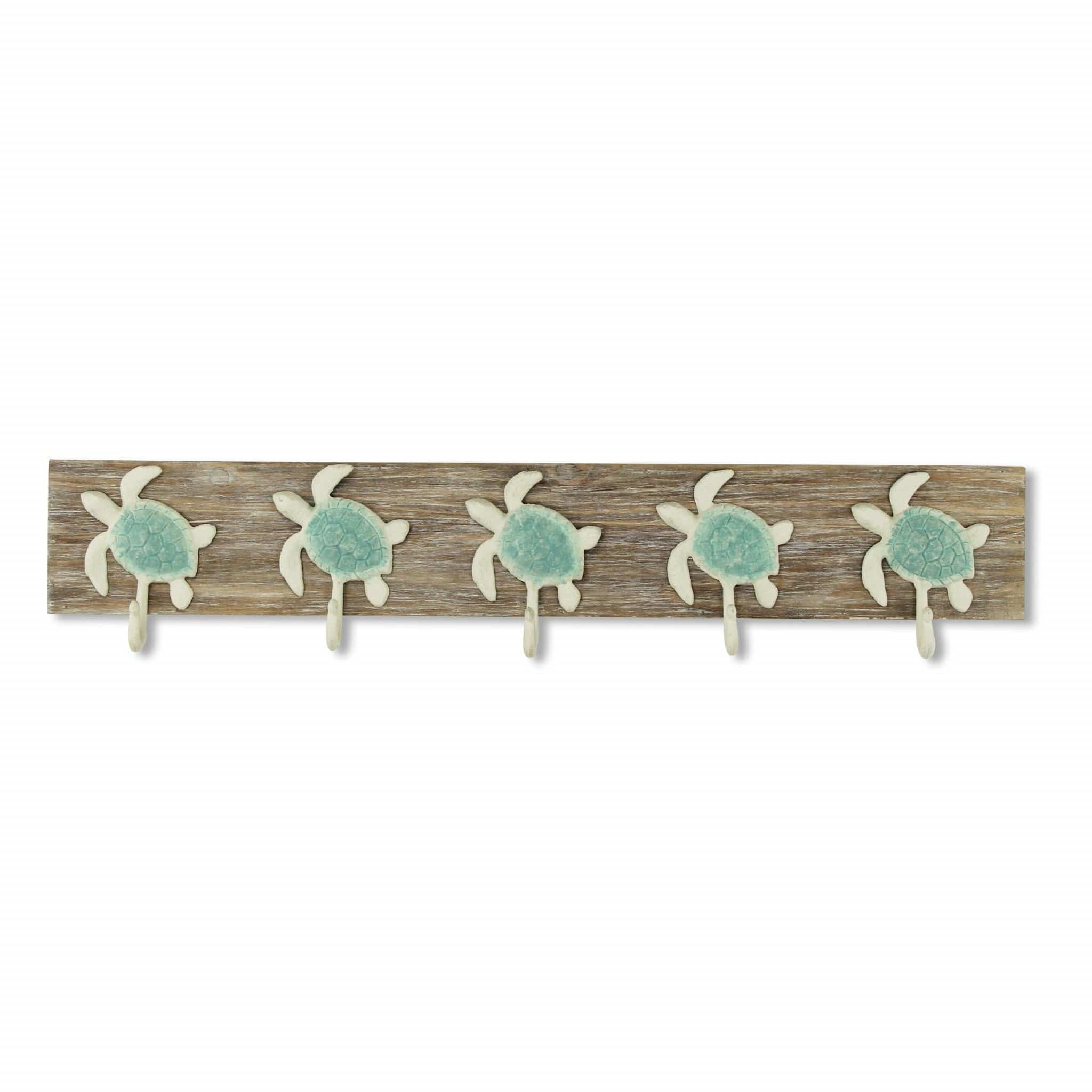 Coastal Sea Turtle Five Hook Coat Hanger