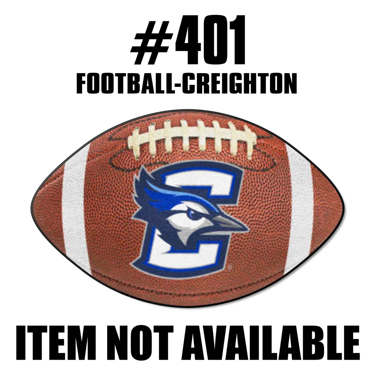 Creighton Bluejays Football Rug - 20.5in. x 32.5in. - Creighton