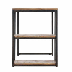 50" Brown and Black Reclaimed Wood Writing Desk - Homeroots