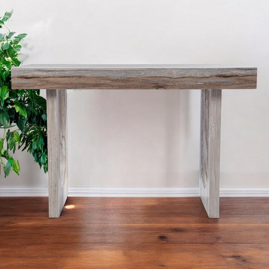 Brown Faux Marble Writing Desk