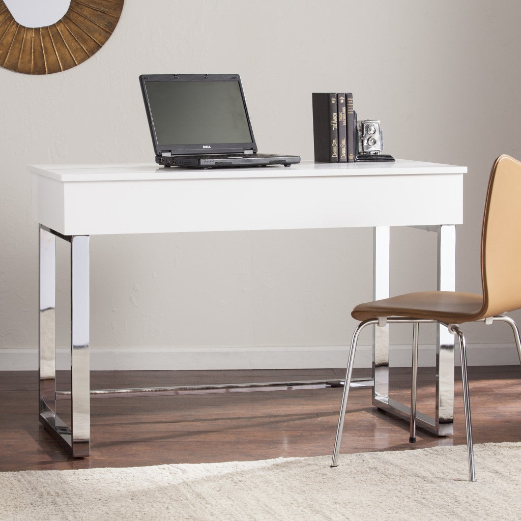 Classic White Adjustable Height Desk