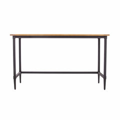 53" Natural And Black Writing Desk - Homeroots