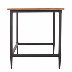 53" Natural And Black Writing Desk - Homeroots