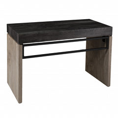 Black Wood and Iron Writing Desk